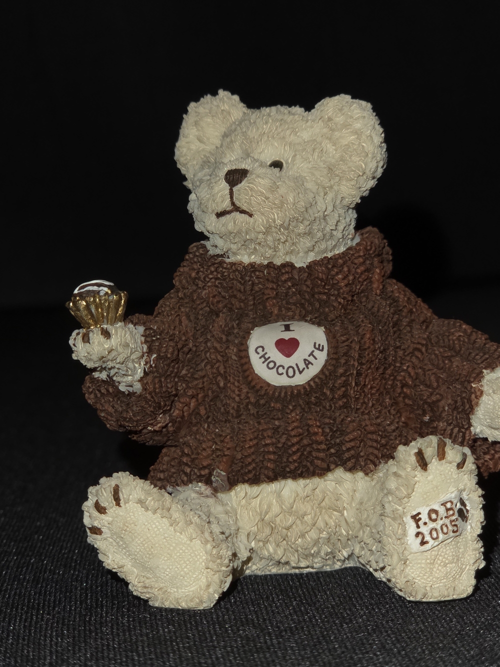 Boyds Bears I Love Chocolate Figurine Vintage